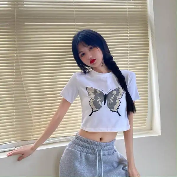 

New T-Shirt For Women’s Casual Lady Tide Female Dress Free Shipping