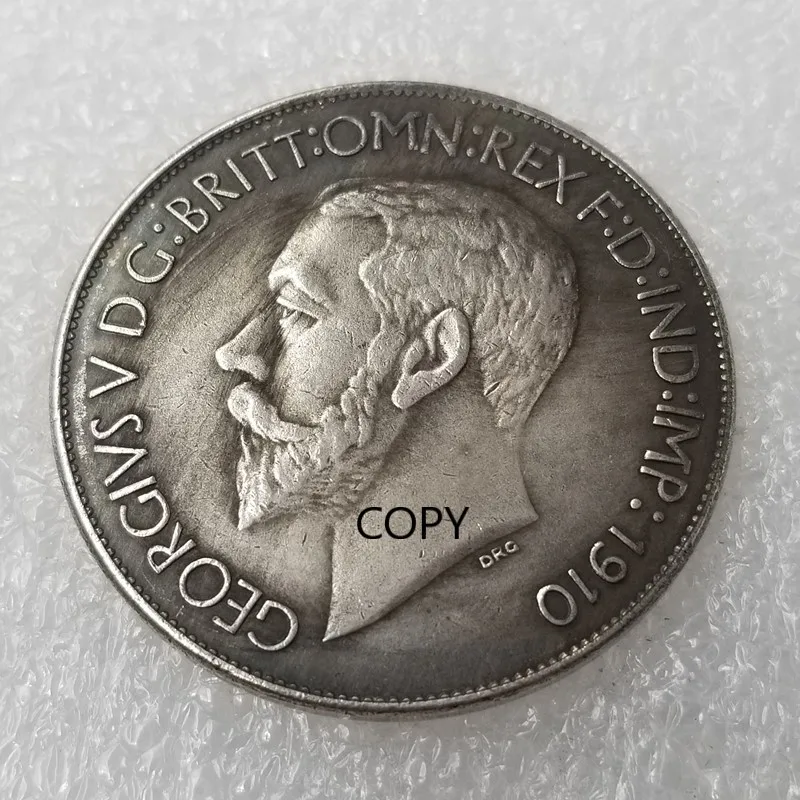 

British 1910 Commemorative Collector Coin Gift Lucky Challenge Coin COPY COIN