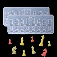chess pieces resin mold international chess silicone mold for epoxy resin craft casting clay decorating tool chocolate ice cube