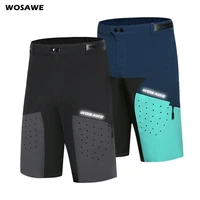 wosawe mens cycling shorts mtb downhill trousers mountain bike bicycle shorts water resistant loose fit outdoor sports riding