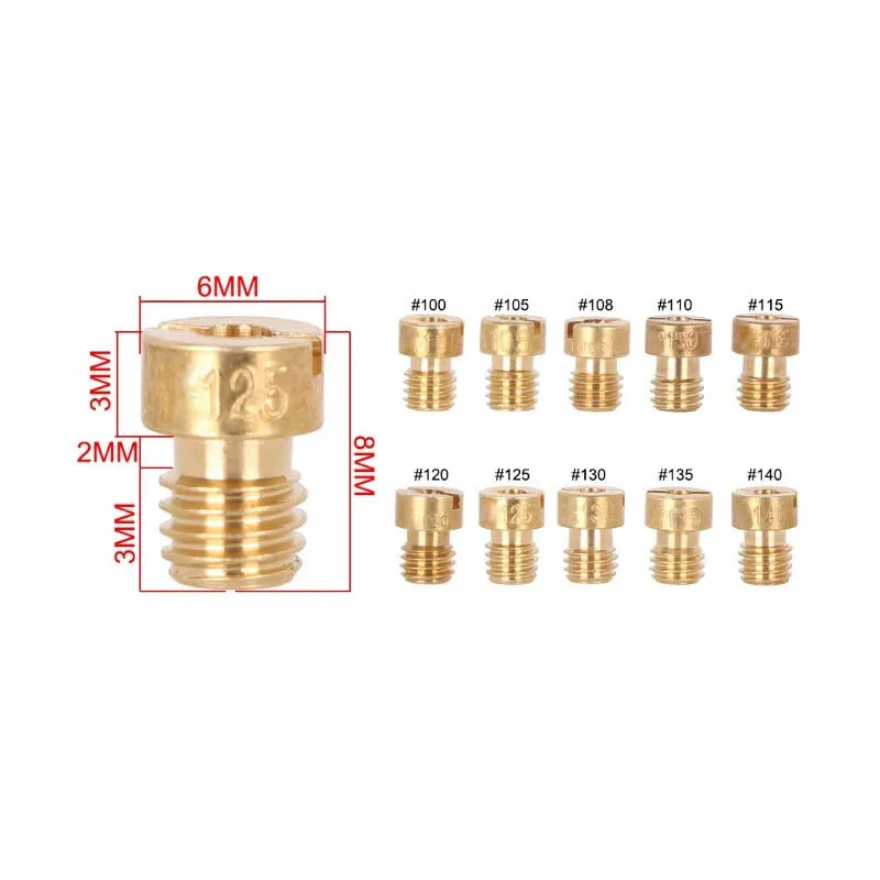 Набор жиклеров keihin. M5 (102-120) sm-parts. Латунный жиклер. Мото жиклеры. Жиклер в мотоцикле.