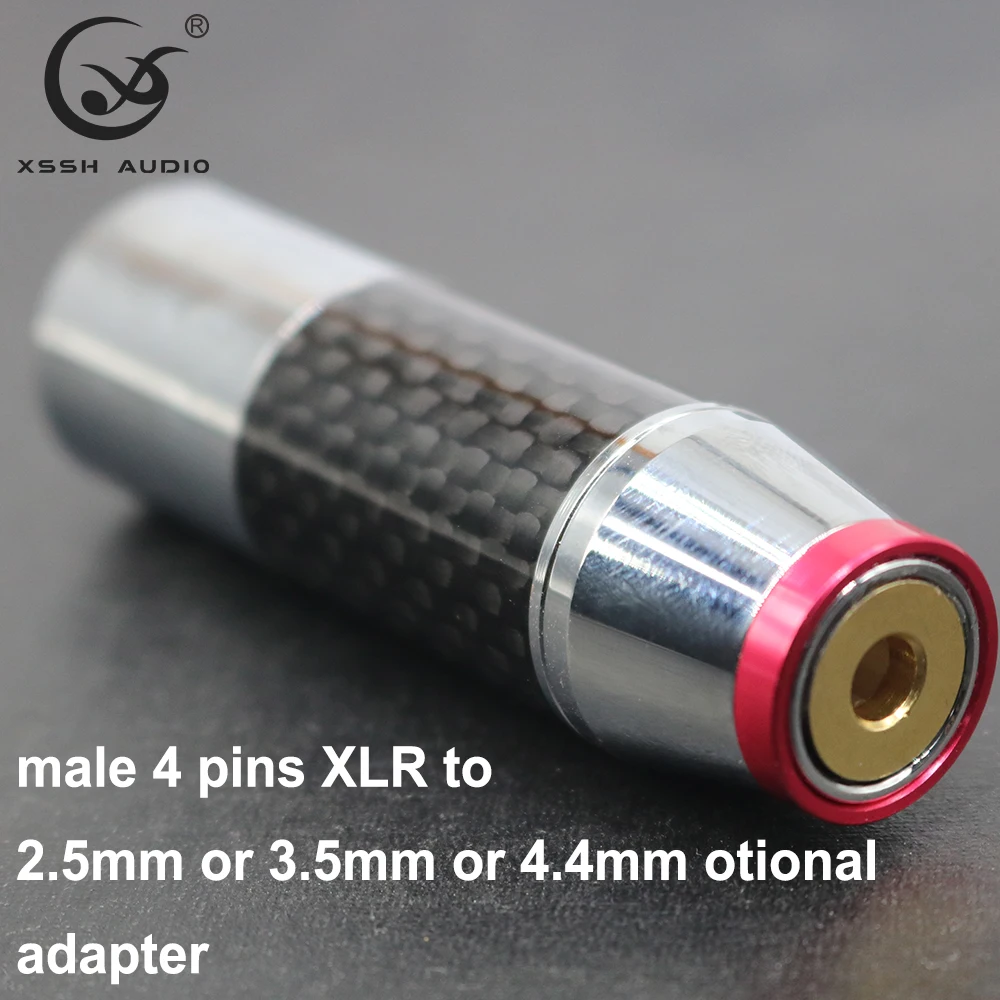 Аудиоразъем HiFi XSSH 4-контактный штекер XLR-гнездо 2 5 3 4 мм для наушников позолоченный