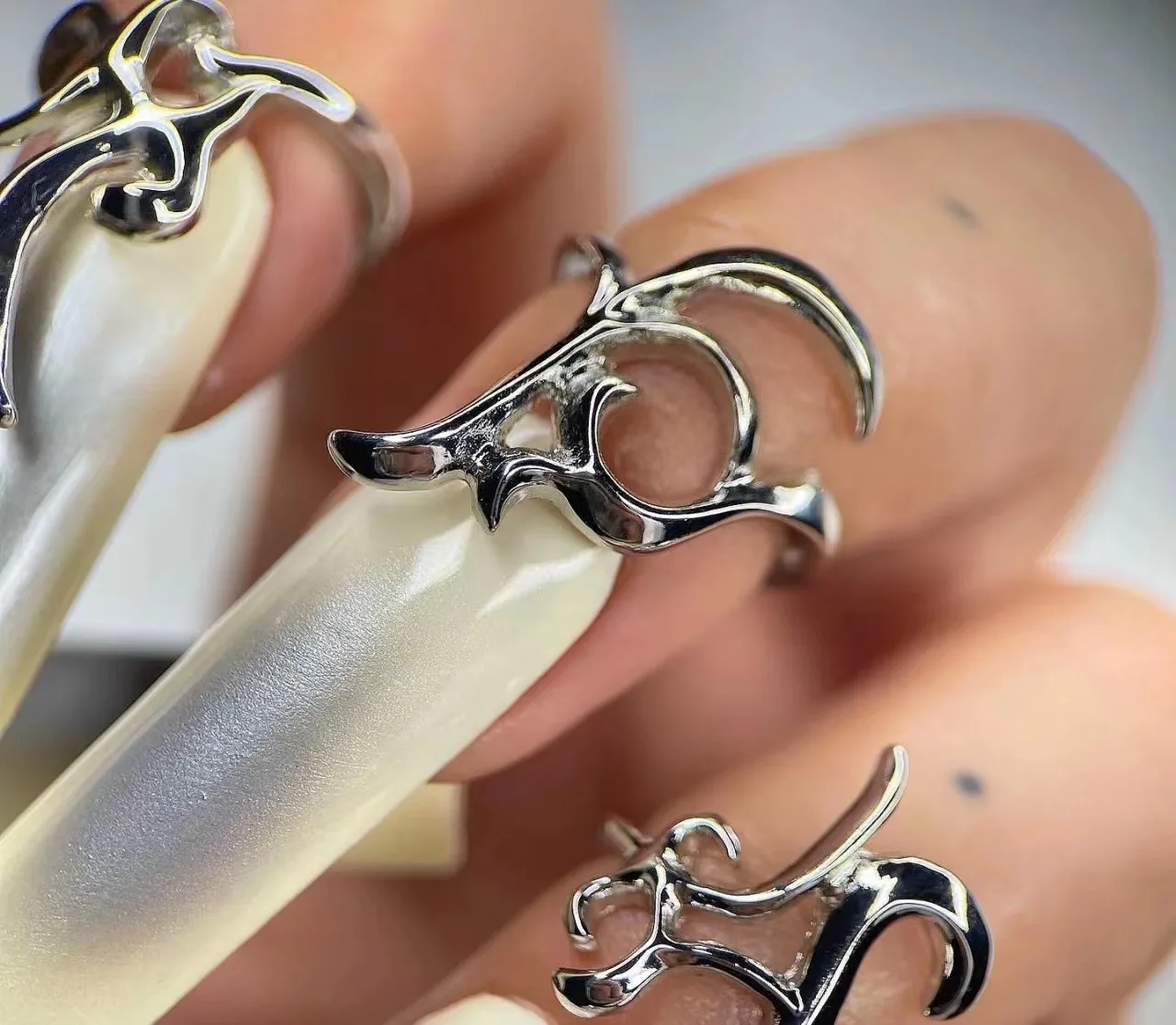 

10pcs 2022 New Handmade Reusable Nail Fake Nails Set Press on False Art Tips Stick-on Tools Beauty Health