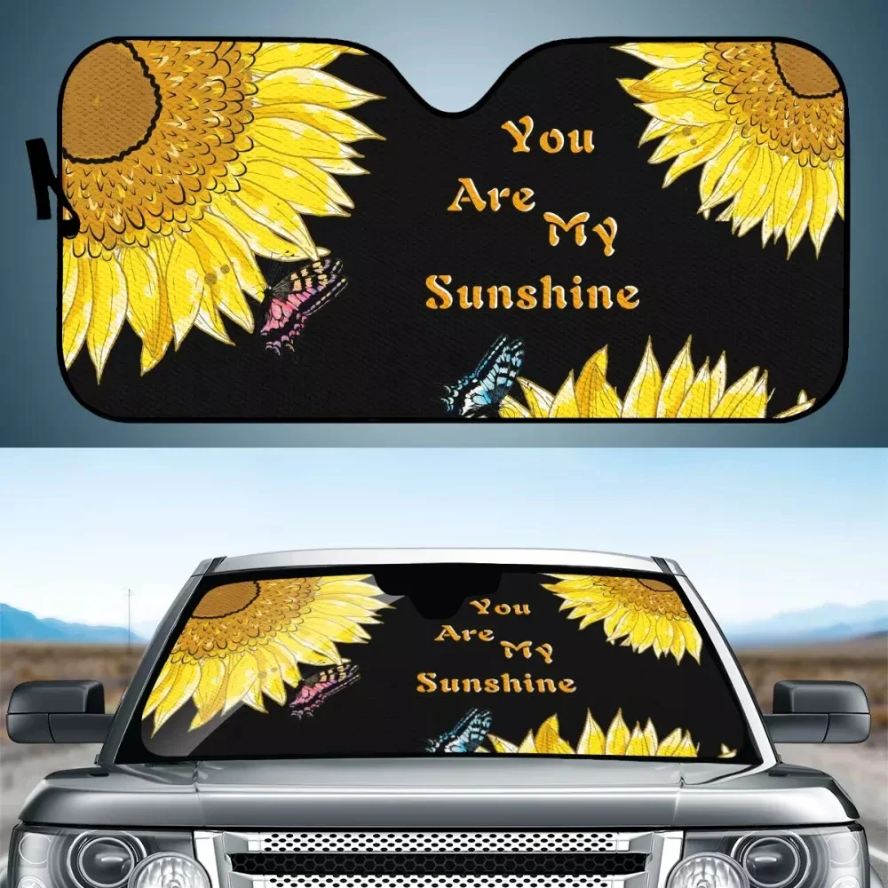 Солнцезащитный козырек на лобовое стекло автомобиля You Are My Sunshine Design