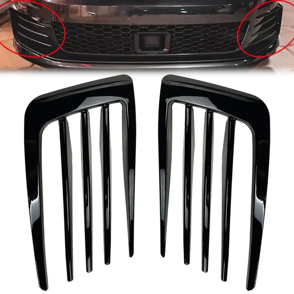 Передний бампер автомобиля противотуманная фара сплиттер плавники Canard боковая