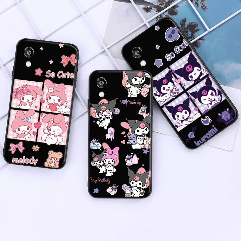 

Kuromi Hello Kitty Series For Huawei Honor 9A 8X 9 9X Lite 10 10i 10X Lite Phone Case Back Coque Carcasa Black Silicone Cover