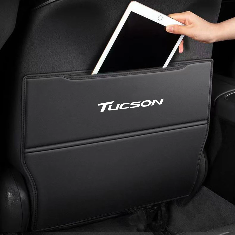 2 шт. кожаные автомобильные накладки на спинку сиденья для Hyundai Tucson Nx4 ix JM TL 2008 2016 2017
