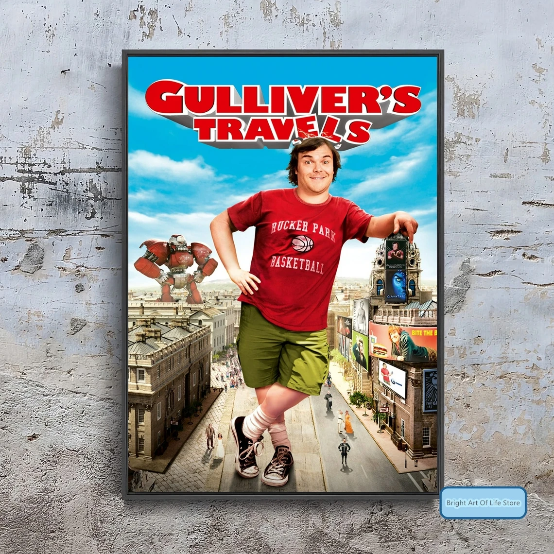 

Gulliver's Travels (2010) Movie Poster Cover Photo Print Canvas Wall Art Home Decor (Unframed)