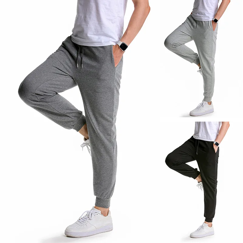 

2022 Euro Size 60% Cotton Men's Jogging Casual Pants Fitness Men's Sportswear Skinny Sportswear Bottoms Sports Pants Trousers