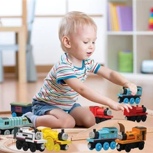 Thomas And Friends Wooden Railway Toy Train James Percy Molley Push-Along Wood Engine Rail Train For Kids Boys Birthday Gifts