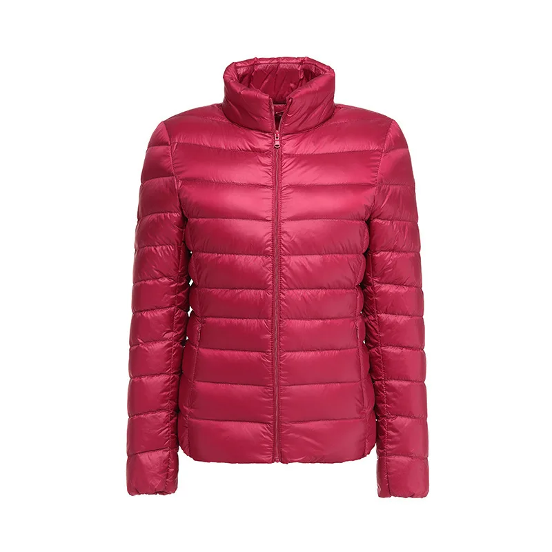 casacos de inverno feminino duck down windbreaker jacket woman spring 2022 pockets long sleeve zipper jaqueta inverno feminina