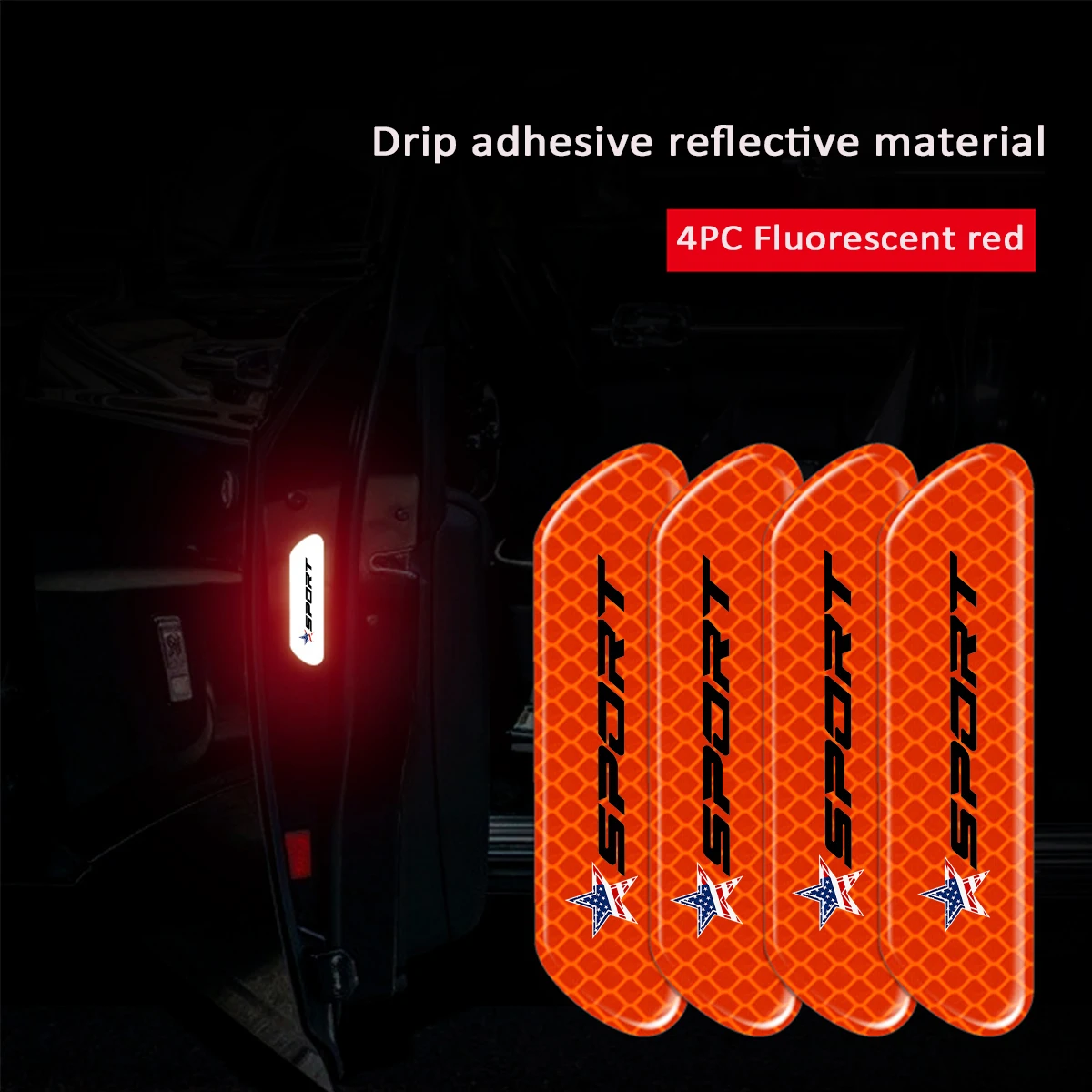 Светоотражающие Наклейки Для Открытой Двери Автомобиля Видимость Безопасности