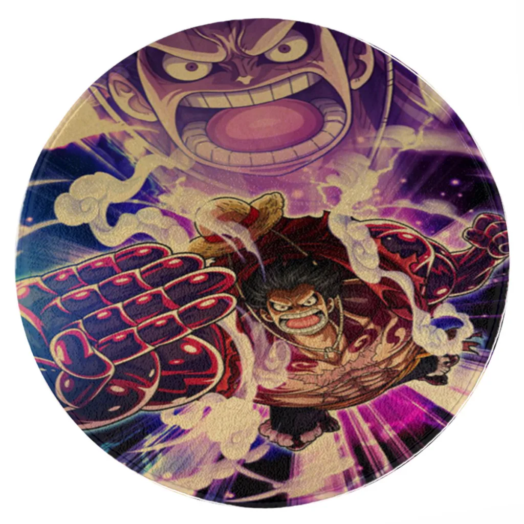 

Luffy Printed Round Carpet Living Room bedroom carpet anti -sliding door yoga mat floor mats birthday gift