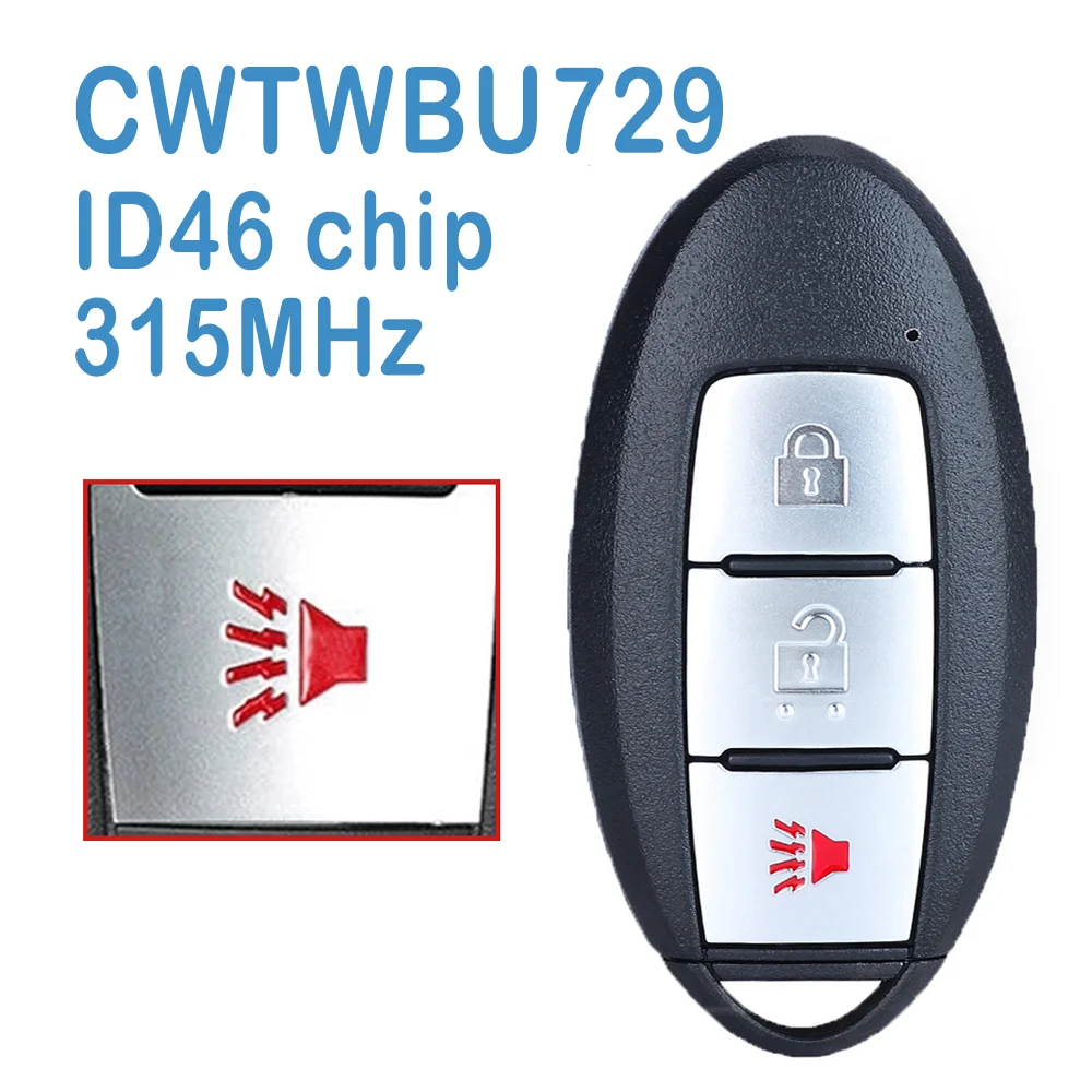 

Оригинальный автоматический смарт-пульт дистанционного управления 3B CWTWBU729 ID46 чип FSK 315 МГц Замена автомобильного ключа для Nissan Versa Armada Pathfinder Rogue 2 шт./партия
