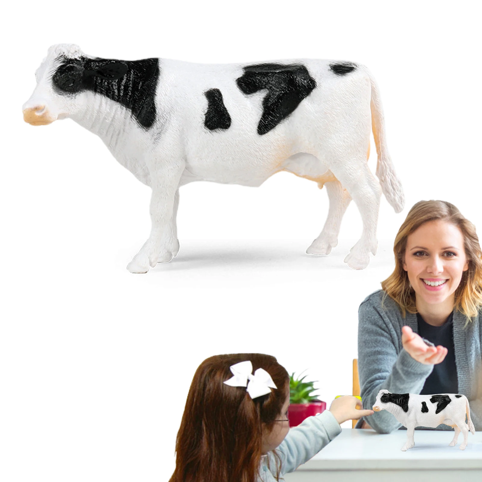 

Simulation Wild Cow Realistic Miniature Cattle Figurines Model Mini Cattle Figurines Educational Cognitive Toys