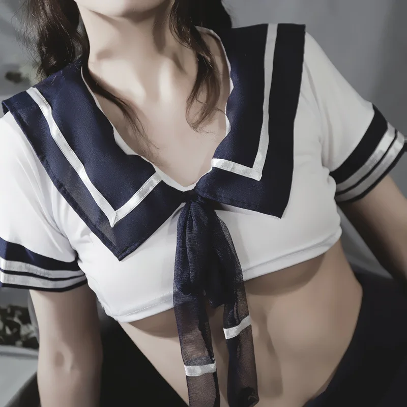 Женский эротический костюм для школьницы Сексуальная мини-юбка студентов