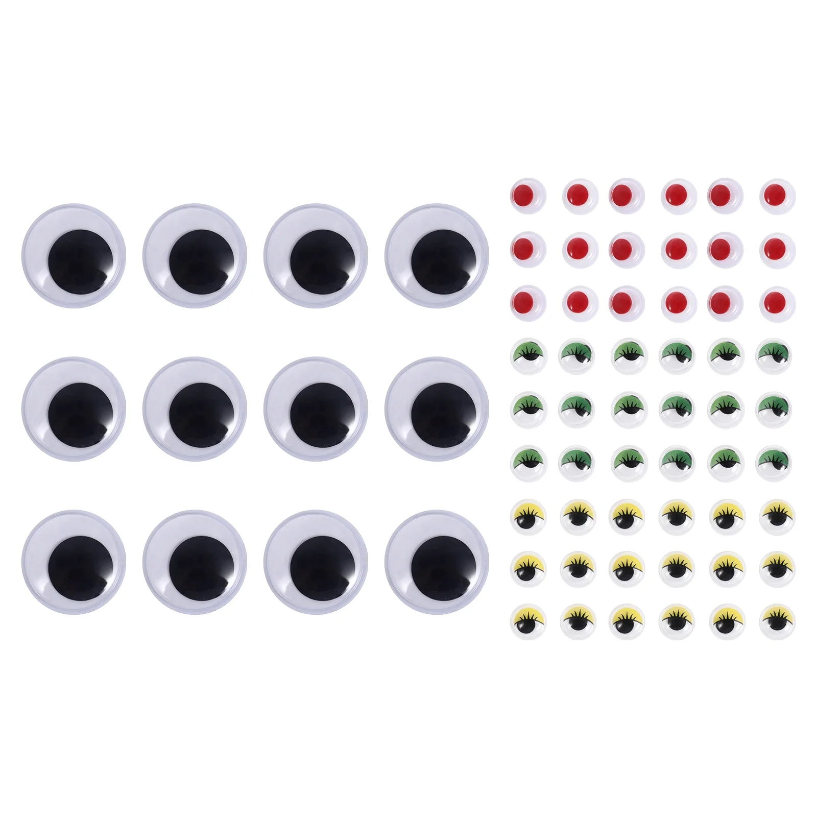 

2 Bags Self-adhesive Doll Eye Simulation Animal Eyeball Kindergarten Craft Tool