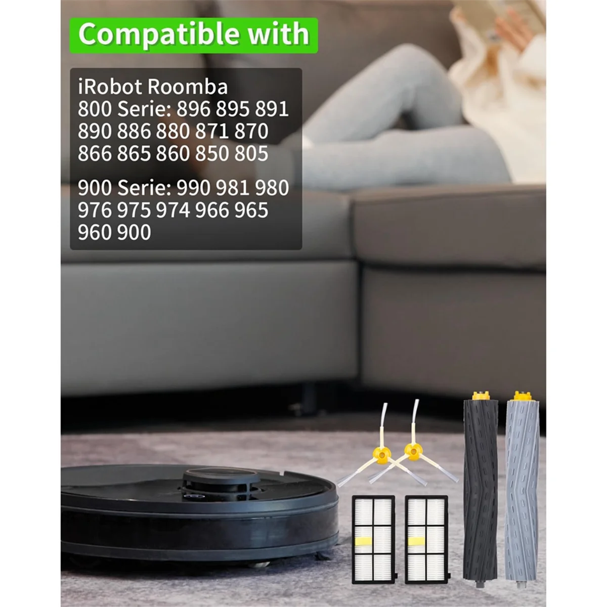 Для iRobot Roomba 860 865 870 880 896 960 966 971 976 980 981 робот-пылесос основная боковая щетка детали