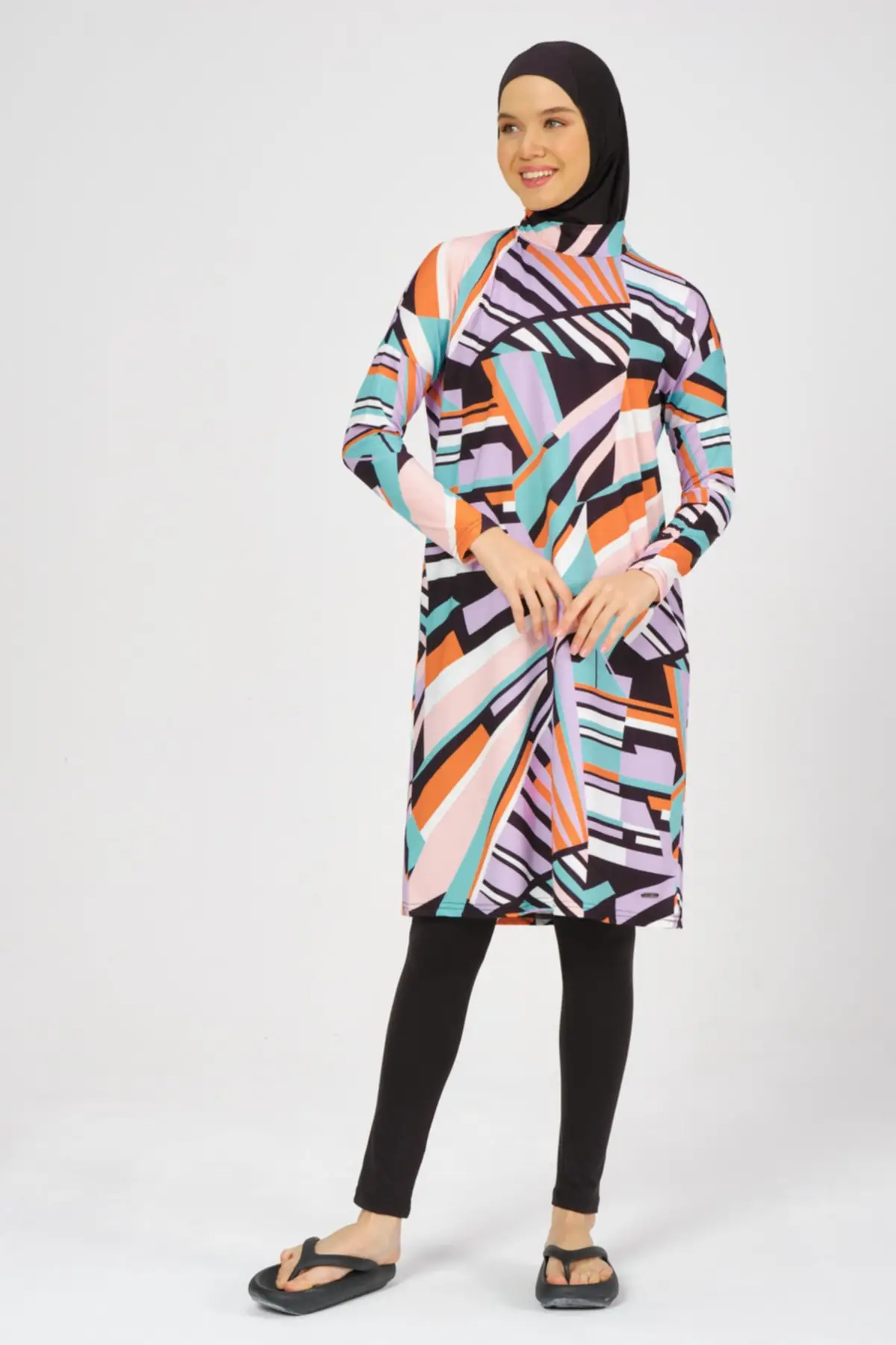 

Новые мусульманские купальники из Буркини, скромная летняя одежда, купальный хиджаб с длинным рукавом, спортивный Мусульманский купальник,...