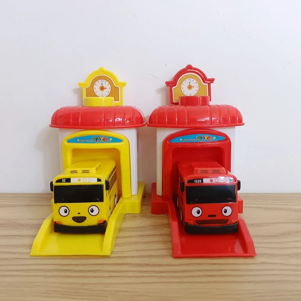 4 шт./компл. Tayo маленький автобус детский миниатюрный Lwcak гараж этот выброс