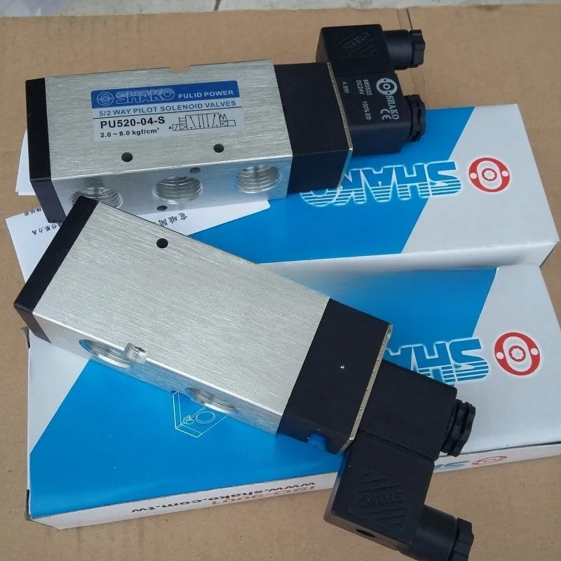 Фото Детали подходят для двухпозиционного пятиходового SHAKO Xincong PU520-04S, 4-точечного реверсивного клапана с одним электрическим управлением G1/2. №3