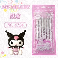 kawaii sanrio series bag of 6 sets of cute press gel pen 0 5mm signature pen cinnamoroll anime kuromi my melody