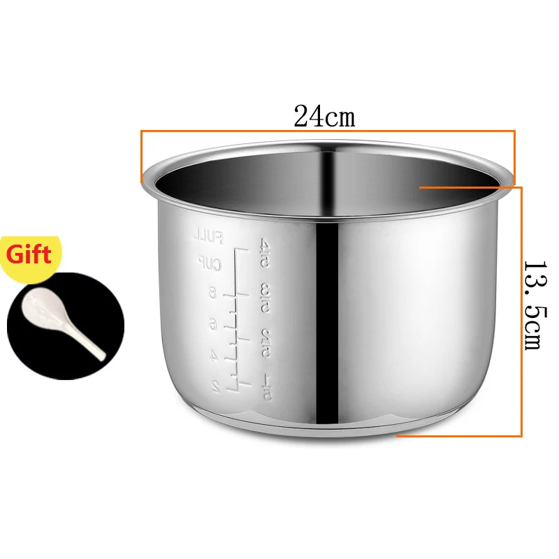 

5L Multicooker Pressure Cooker fit for REDMOND RMC-M25 Stainless Steel Tank for Cooking Soup Porridge