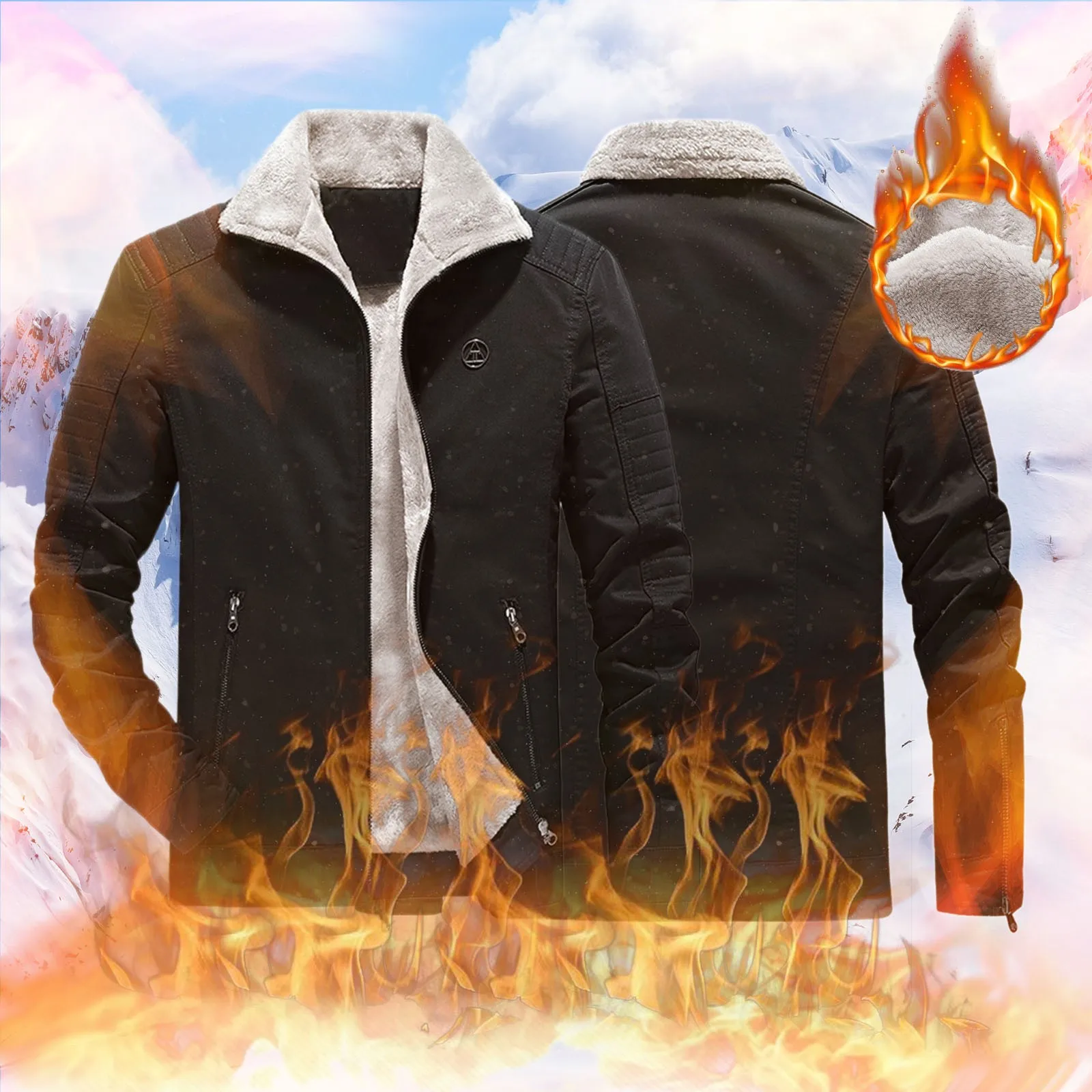 

Мужская осенне-зимняя куртка с лацканами из бархата ягненка модные повседневные рабочие пальто из плотного бархата и хлопка