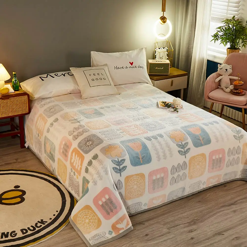 

Papa&Mima Snow Fleece Blanket Sofa Bedding Throws Winter Warm Sheet