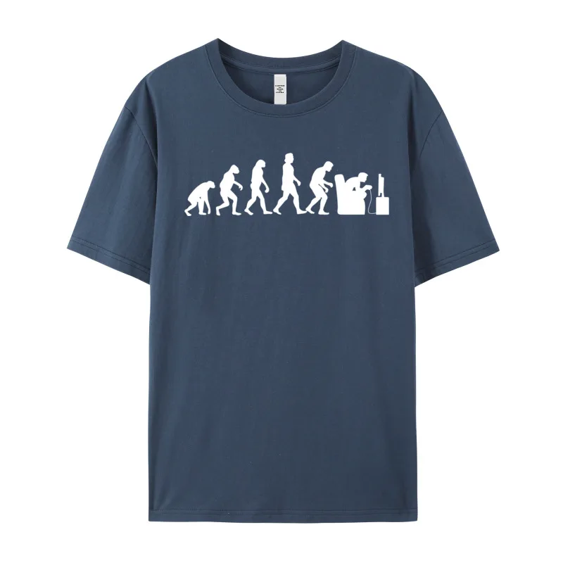 Фото Crazy GAMING EVO UTION Funny Retro Casual Short Sleeve Christmas Tops Tees Discount O-Neck Cotton Tops T Shirt Mens T-Shirt №5