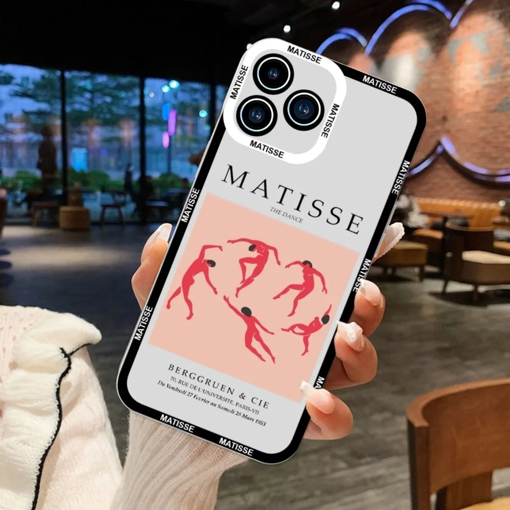 Матисс искусство эстетика чехол для телефона iPhone 11 12 Mini 13 14 Pro Max прозрачный
