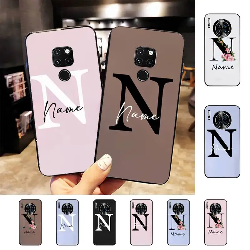 

Flowers Diy Phone Case for Huawei Mate 20 10 9 40 30 lite pro X Nova 2 3i 7se