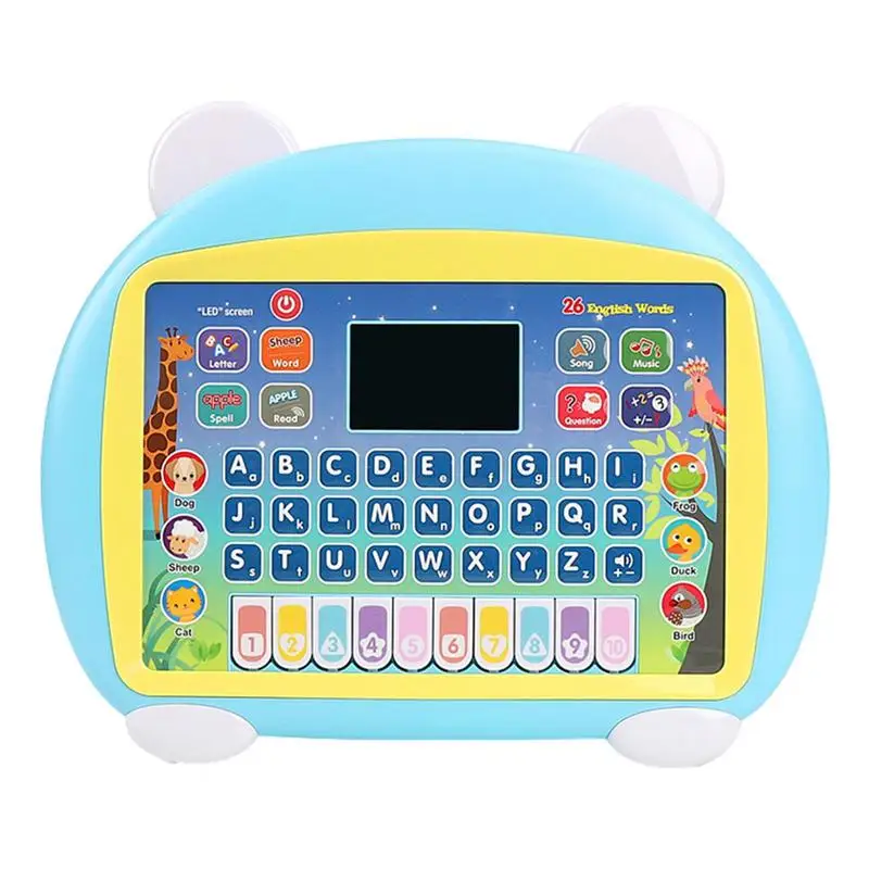 

Kids Tablet Toy Early Education Machine With LED Screen Touch Learning Pad With Games To Learn Letters Numbers Music & Words