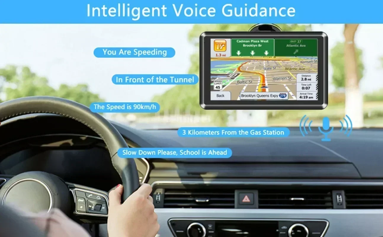 Автомобильная GPS-навигация Bayerley для автомобилей и грузовиков MP3 MP4 X20-1 9 дюймов 8G +