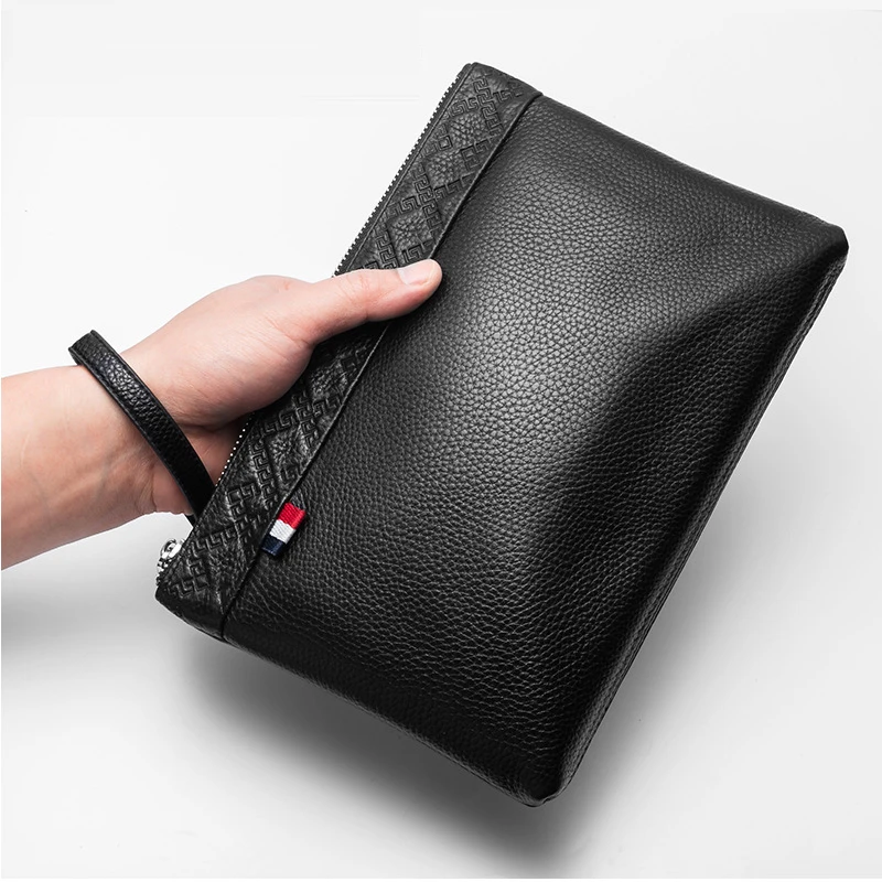 

Luxury Brand Business Men Wallet Leather Man Clutch Bag Coins Pocket Purse Casual Envelope Long Wallets Male Handy Bag For IPAD