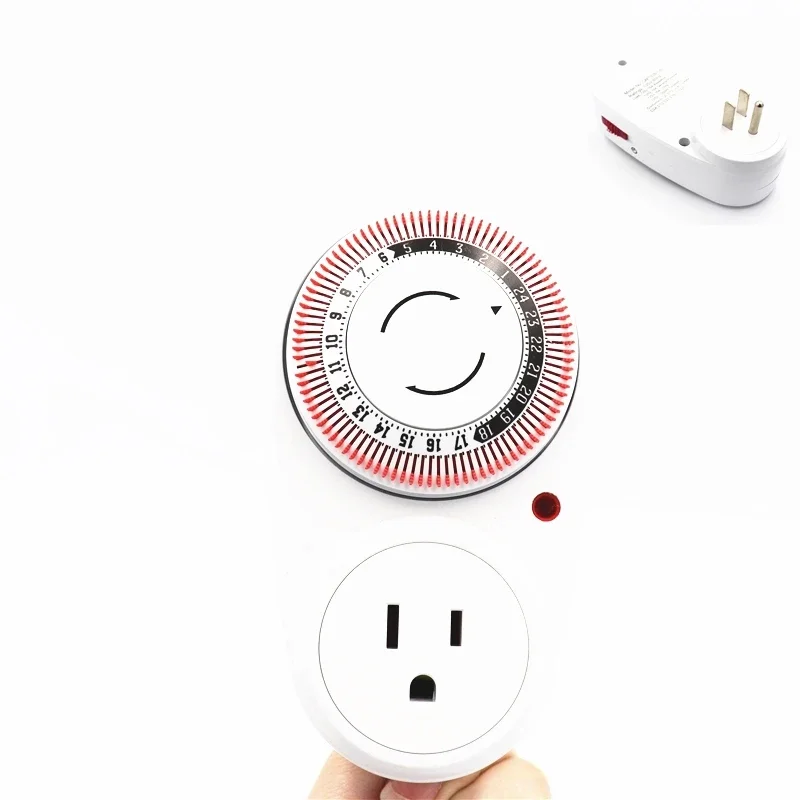 

Temporizado 24 часа подключаемый таймер механический таймер ISR EU UK US FR BR Power Plug