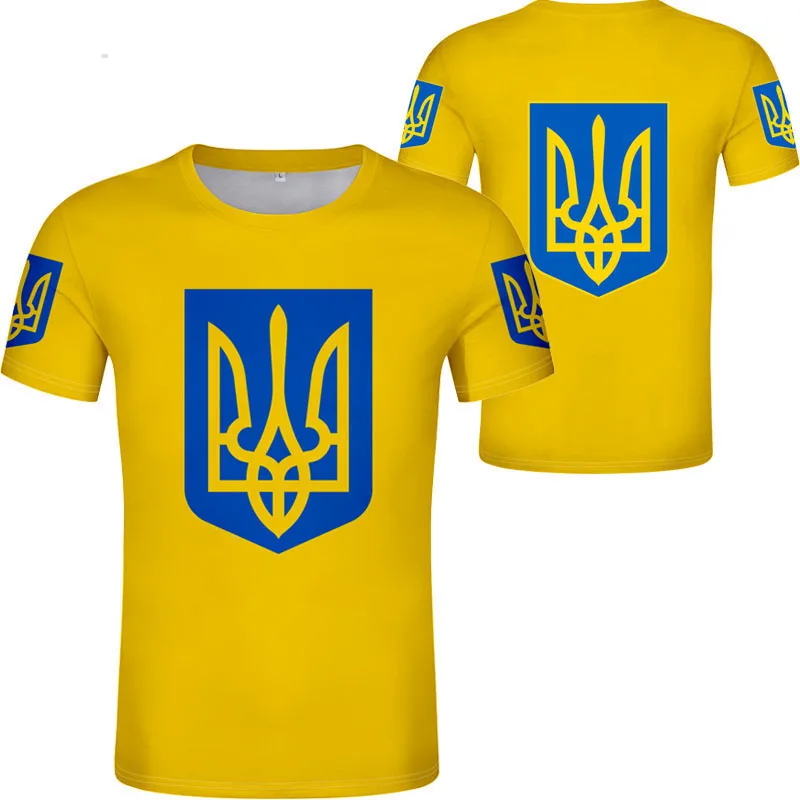 

UKRAINE T Shirt Diy Free Custom Made Name Number Ukr T-Shirt Nation Flag Ukrainian Country Ukrayina Photo Logo Print 3D Clothing