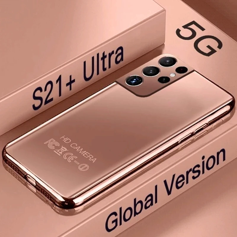 newest s21 ultra smartphone global cellphones android 10 0 mobile phones 16gb512gb smart phone celular 5g unlock cell phones free global shipping