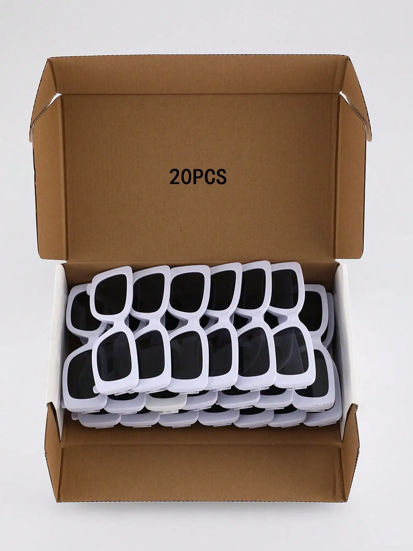 Классические солнцезащитные очки унисекс Y2K в пластиковой квадратной оправе для