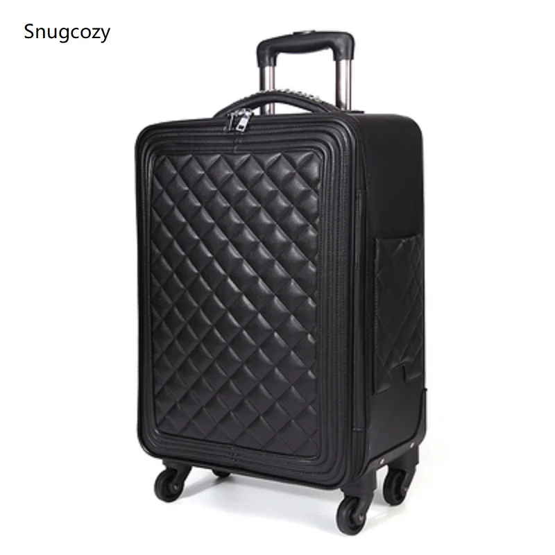 Snugcozy International fashion 16/20/24 inch size Handbags and Rolling Luggage Spinner brand Noble luxury Boarding Suitcase