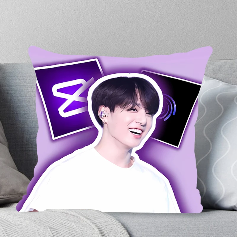 Тематический Квадратный Чехол Для Подушки KPOP Высококачественная Полиэстеровая