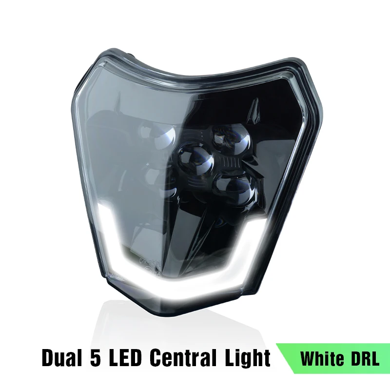 

SPACEMOTO мотоциклетная светодиодная фара, головной светильник, обтекатель супермото для KTM EXC SXF MX Dirt Bike Enduro, светодиодная фара