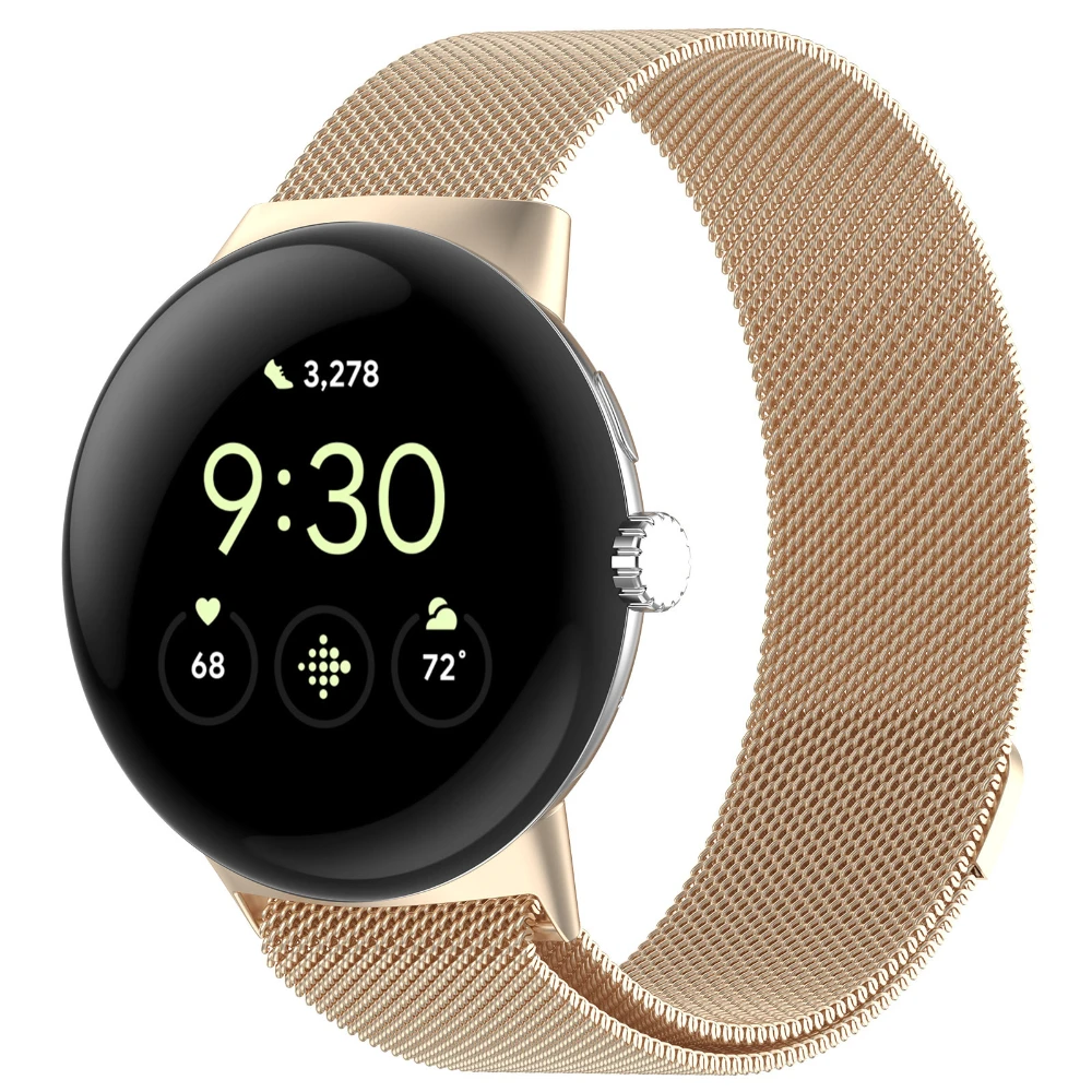 Фото Миланский ремешок-петля для Google Pixel Watch 4 3 2 1, металлический магнитный сменный браслет Correa для Pixel Watch 4 3 41 мм, ремешок для часов №2