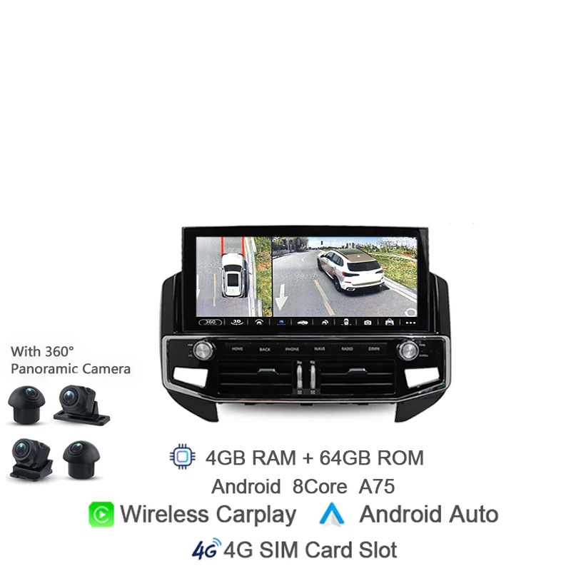 

1920*720 12,3 "DSP Android 13 автомобильный DVD-плеер беспроводной Carplay LTE Navi GPS радио для MITSUBISHI PAJERO Shogun Montero 2006-2016