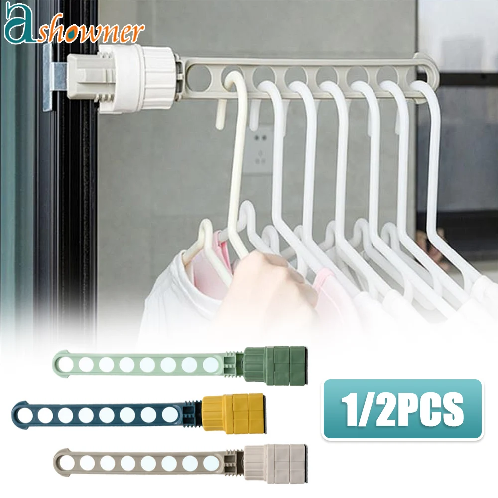 

New Drying Rack Balcony Clothes Drying Rack Wall Mounted Clothes Drying Rack Bathroom Drying Rack Indoor Space Saving 8 Holes