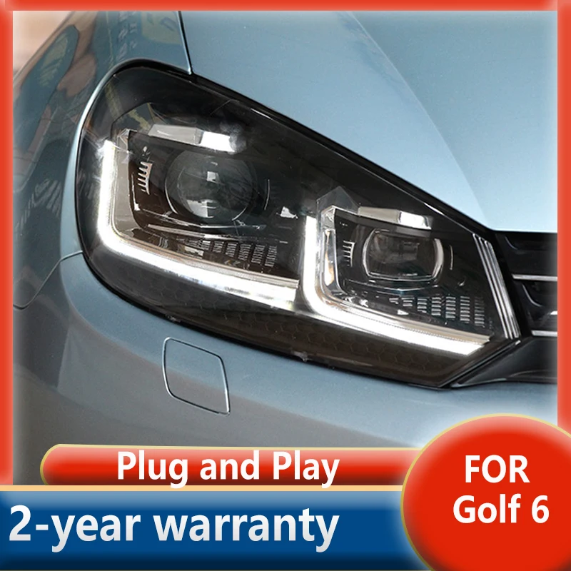 

Head Lamp for VW Golf6 Headlights 2009-2012 Golf 6 LED Headlight DRL Signal Lamp Hid Bi Xenon Auto Accessories