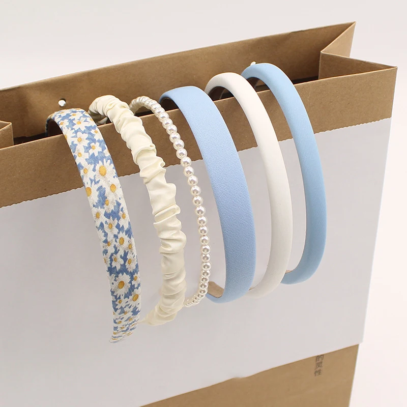 

French Retro Pearl Headband Elegant Floral Fresh Hair Accessories Fashion Girls Hair Styling Tools Wild Party Hair Decoration