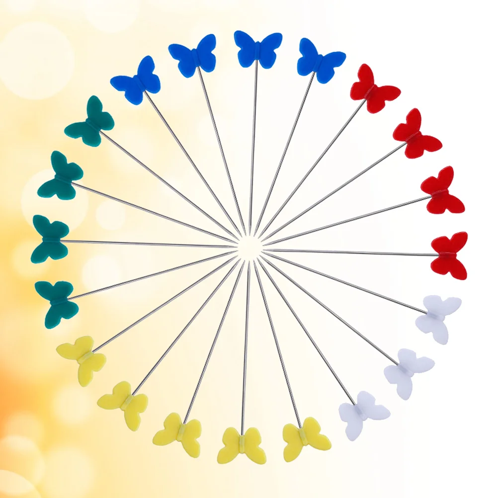 

100pcs Flat Flower Shape Straight Sewing for DIY Crafts Scrapbooking Dressmaker Decoration