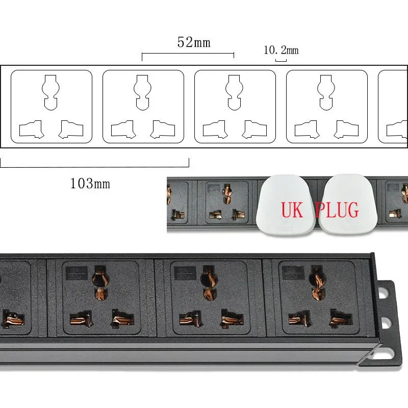 Беспроводная розетка PDU1-7AC10A универсальная плата питания защита от молний из