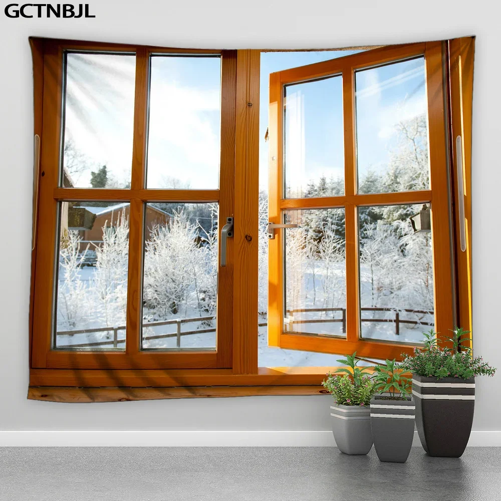 Мечтательный зимний фон для фотосъемки с изображением снега сосновых деревьев